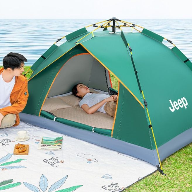 キャンプ用品 自動開閉式アウトドア快適テント
