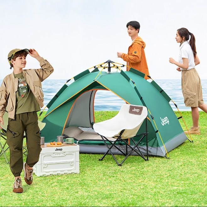 キャンプ用品 自動開閉式アウトドア快適テント