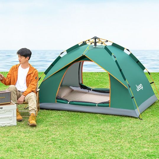 キャンプ用品 自動開閉式アウトドア快適テント