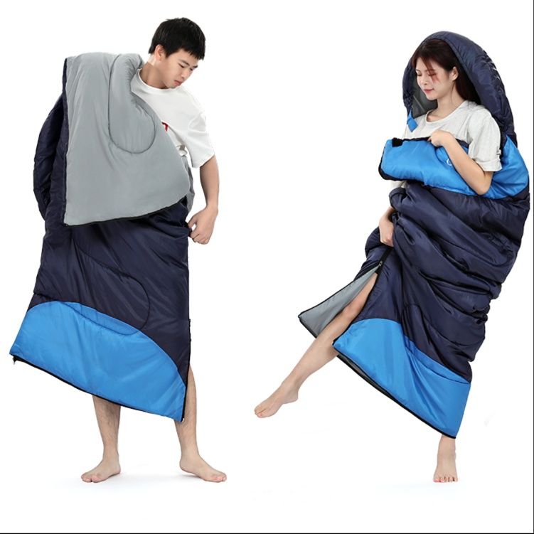 キャンプ用品 星空の抱擁 フード付き快眠寝袋