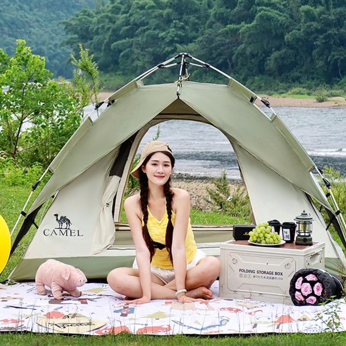 キャンプ用品 ワンタッチ式自動開閉テント