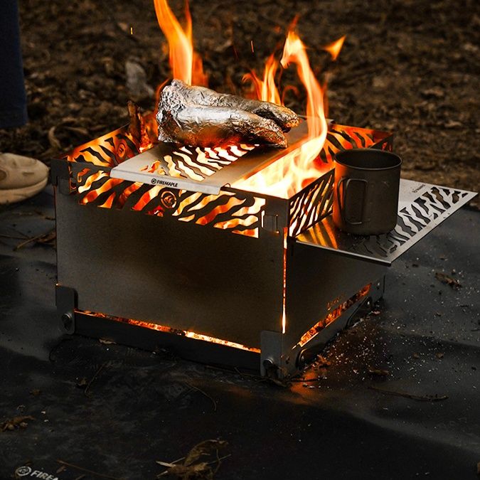 キャンプ用品 炎舞台 焚火グリルボックス