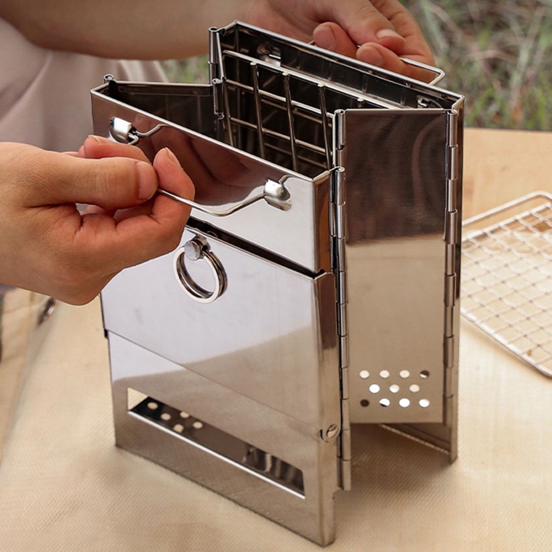 キャンプ用品 折りたたみ式コンパクト焚き火台