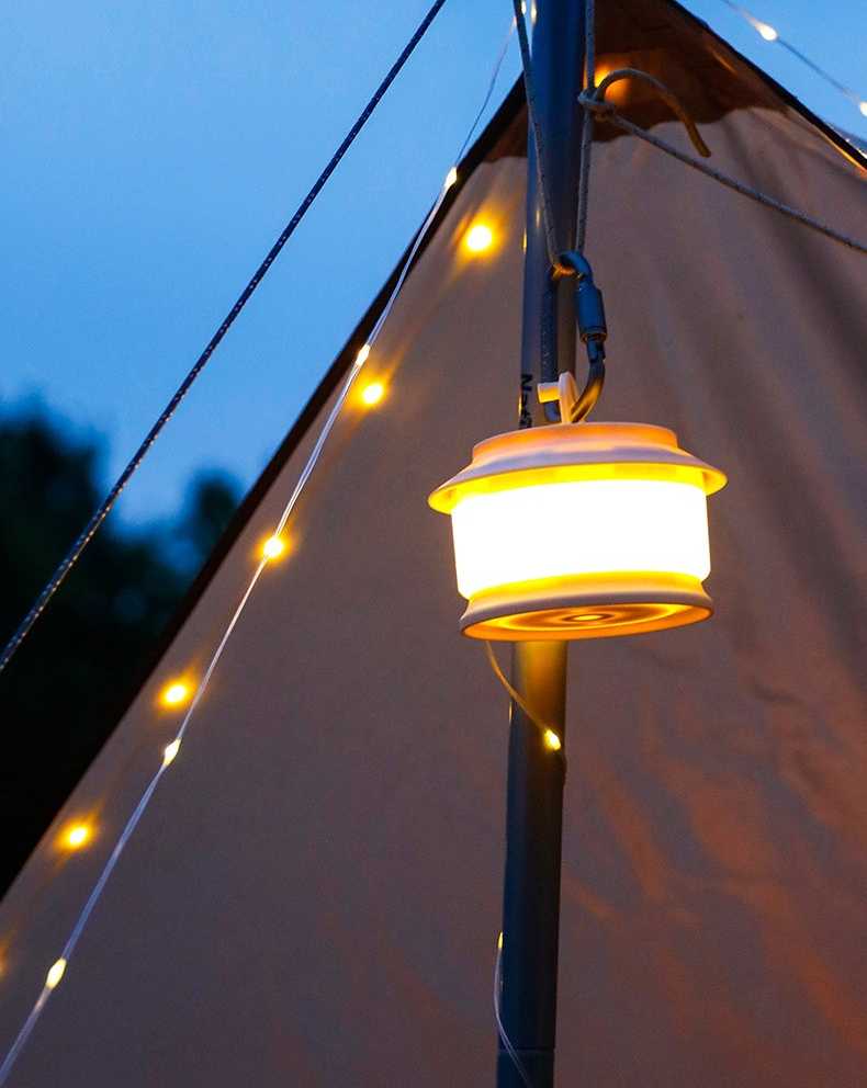 キャンプ用品 コンパクト収納式キャンプランタン