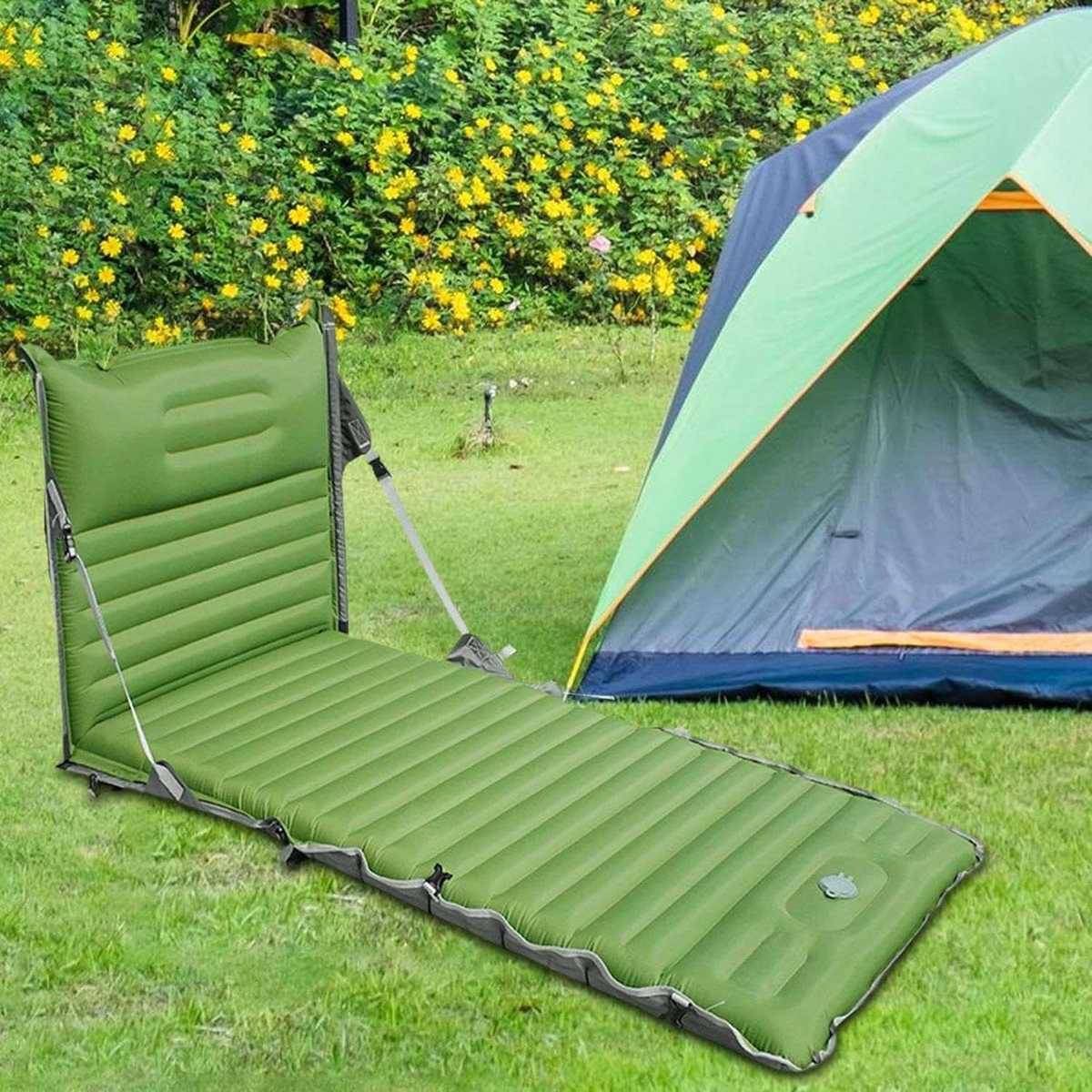 キャンプ用品 リクライニング機能付きキャンプマット