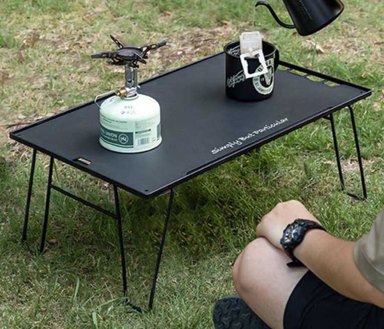 キャンプ用品 軽量折りたたみラック 3セット 天板付き キャンプテーブル