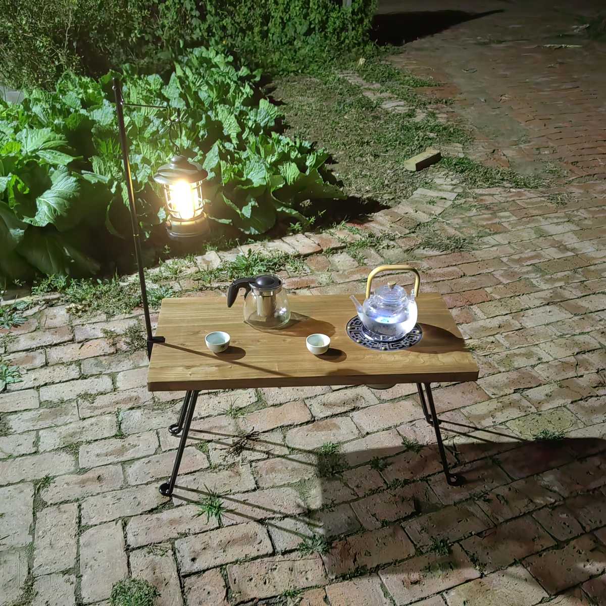 キャンプ用品 野遊び折りたたみ茶卓テーブル