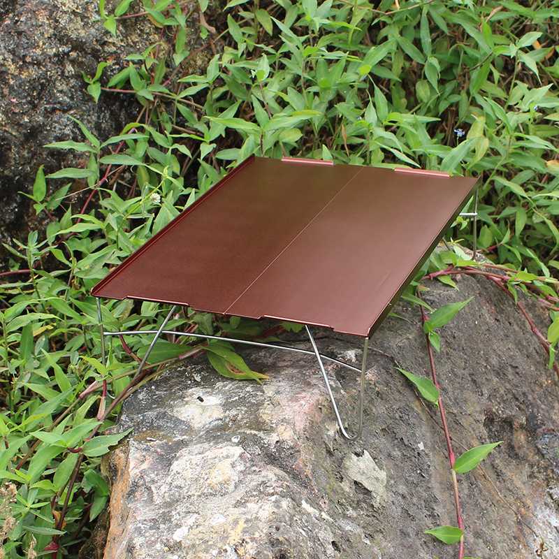 キャンプ用品 超軽量折りたたみ式アウトドアテーブル