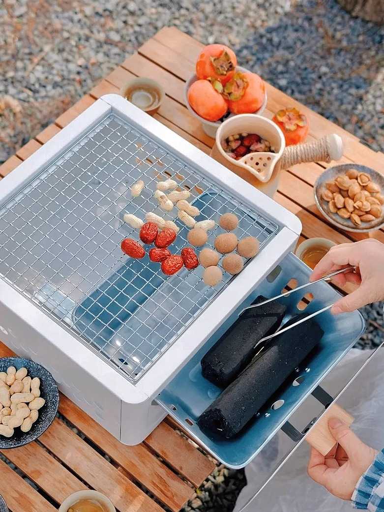 キャンプ用品 多機能コンパクト焚き火台