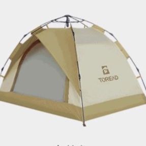 キャンプ用品 家族で楽しむワンタッチ設営ドーム型テント