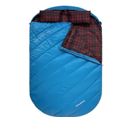 キャンプ用品 ゆったり快適二人用ダブル寝袋