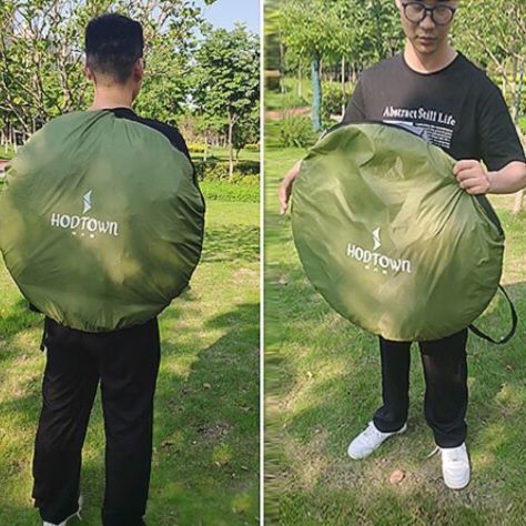 キャンプ用品 瞬間設営自動開閉式軽量一人用テント