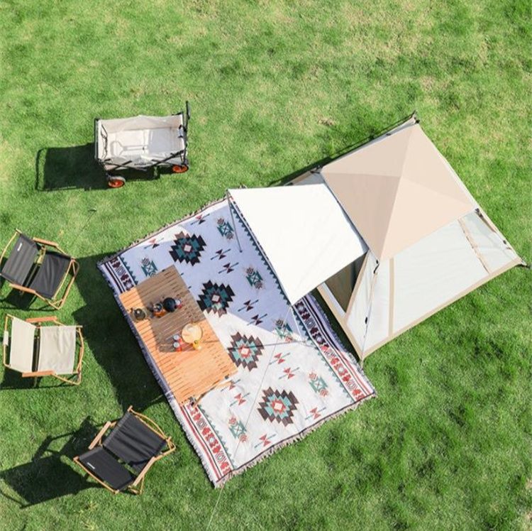 キャンプ用品 キャンプ テント 防水 紫外線対策 3-4人用 釣り 野外 天幕