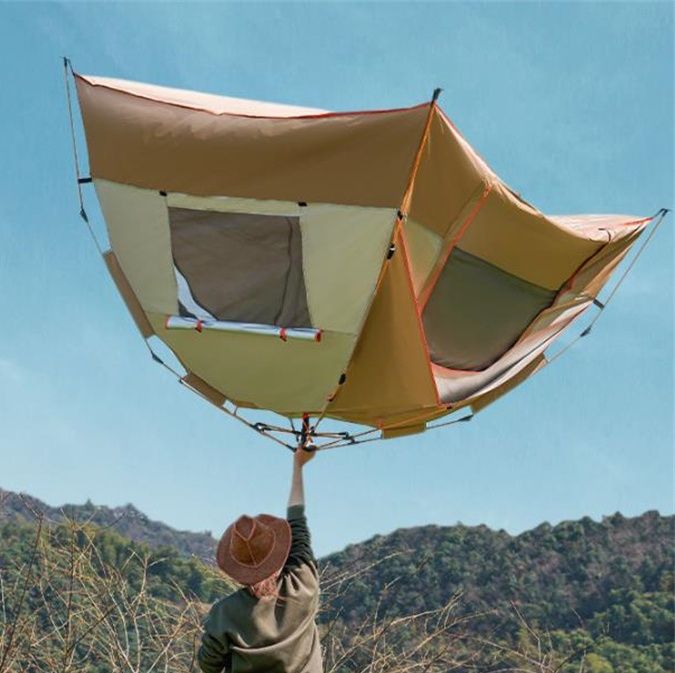 キャンプ用品 キャンプテント両開きドア窓付き完全装備セット