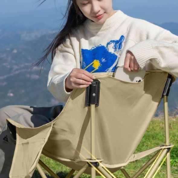 キャンプ用品 多機能二重式折りたたみキャンプチェア