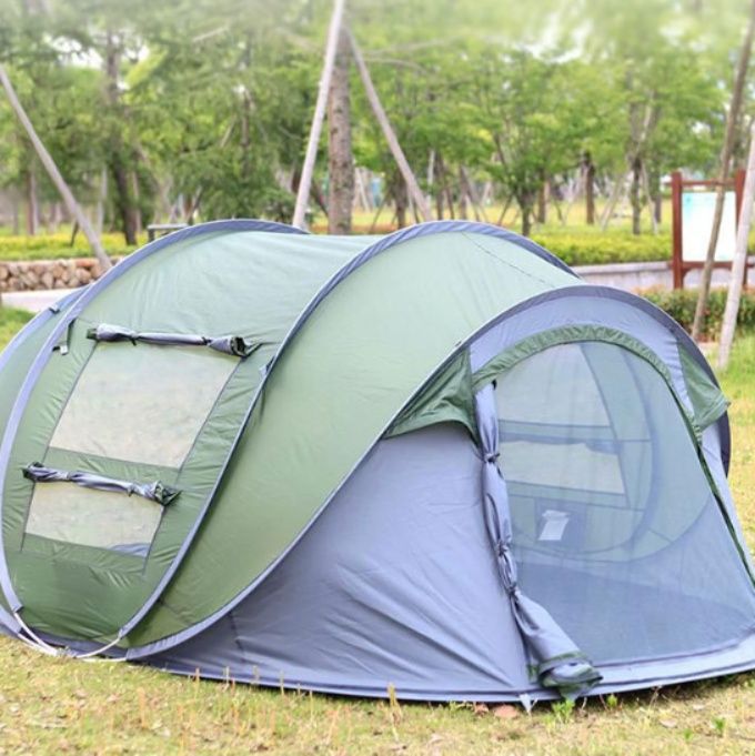 キャンプ用品 ワンタッチ自動設営ポップアップテント