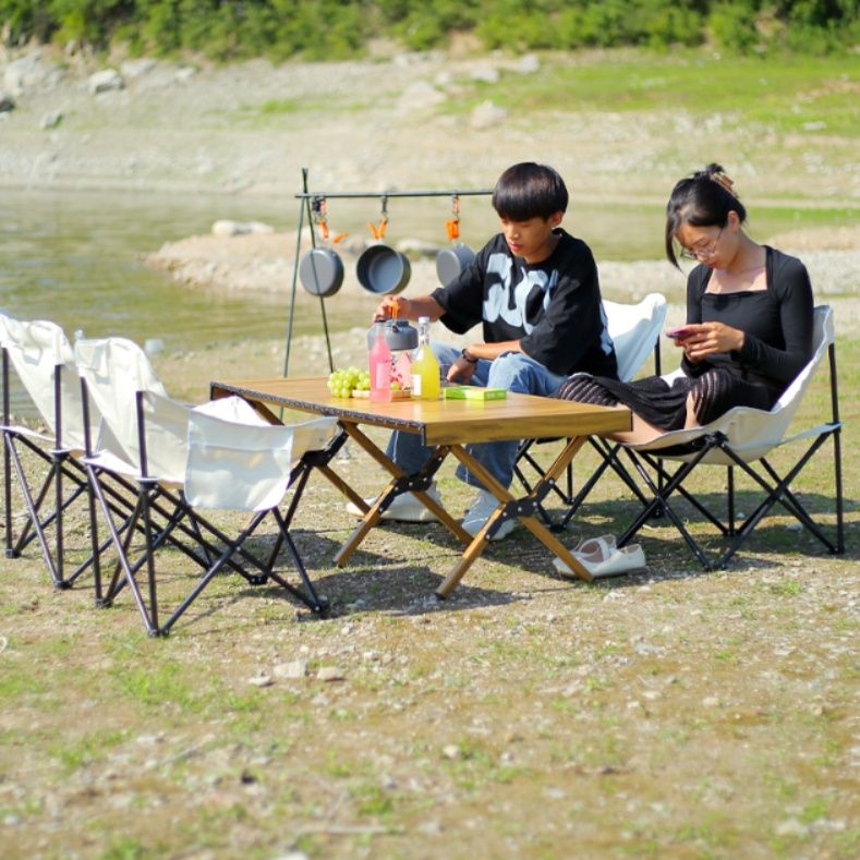 キャンプ用品 軽量折りたたみ式アウトドア座椅子