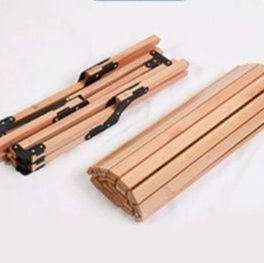キャンプ用品 天然木製折りたたみ式ロールトップキャンプテーブル