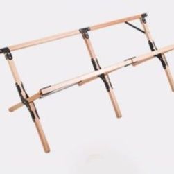 キャンプ用品 天然木製折りたたみ式ロールトップキャンプテーブル