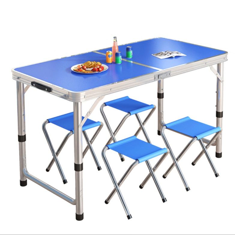 キャンプ用品 折りたたみ式キャンプテーブル椅子二脚付きセット