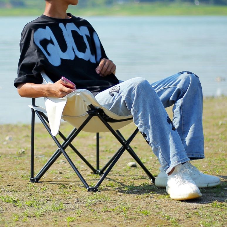 キャンプ用品 軽量折りたたみ式キャンプチェア
