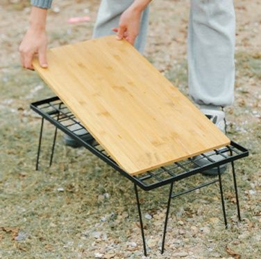 キャンプ用品 メッシュ折りたたみ多機能キャンプテーブル