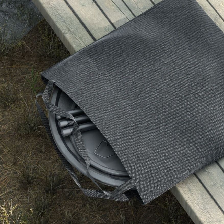 キャンプ用品 折りたたみ式円形サイドキャンプテーブル