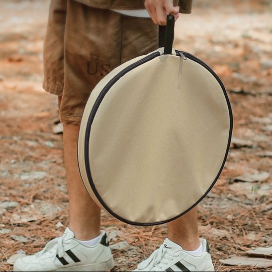 キャンプ用品 三脚式円形軽量サイドキャンプテーブル