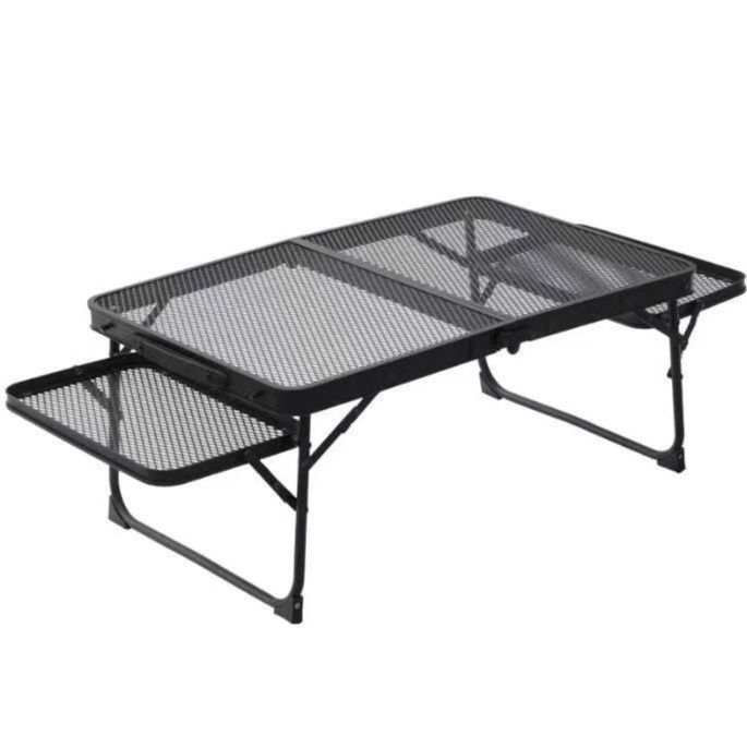 キャンプ用品 軽量折りたたみ式メッシュキャンプテーブル
