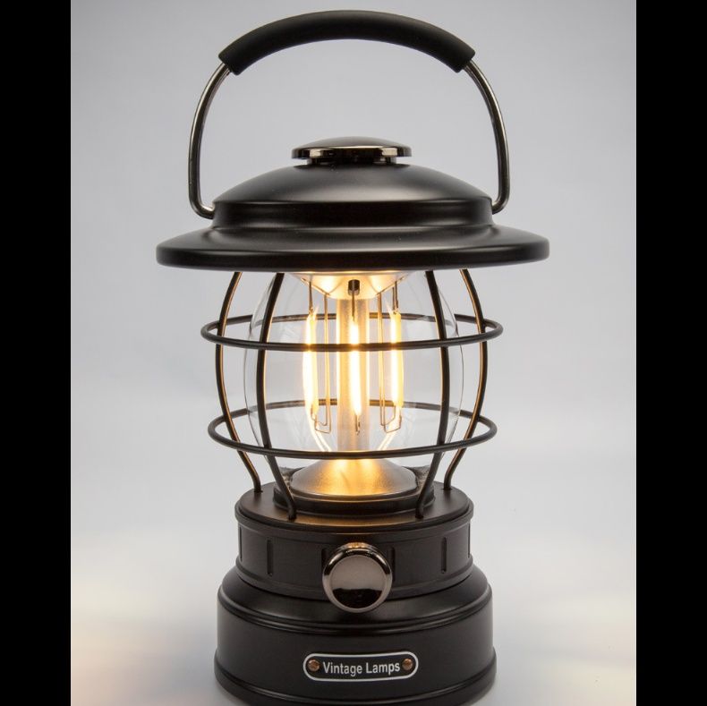 キャンプ用品 復刻型電池式発光ダイオード照明灯