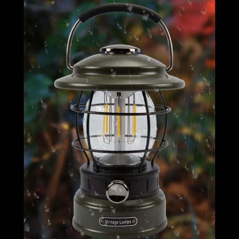 キャンプ用品 復刻型電池式発光ダイオード照明灯