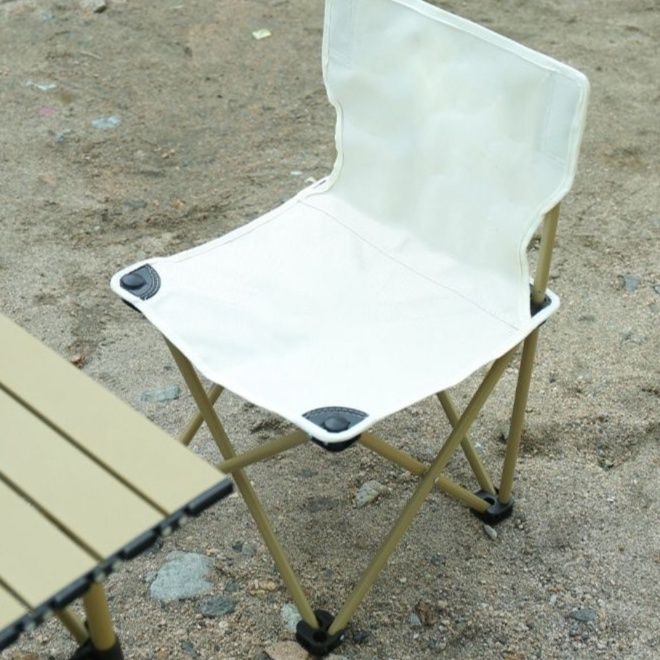 キャンプ用品 軽量折りたたみ式アウトドア背もたれ付きチェア