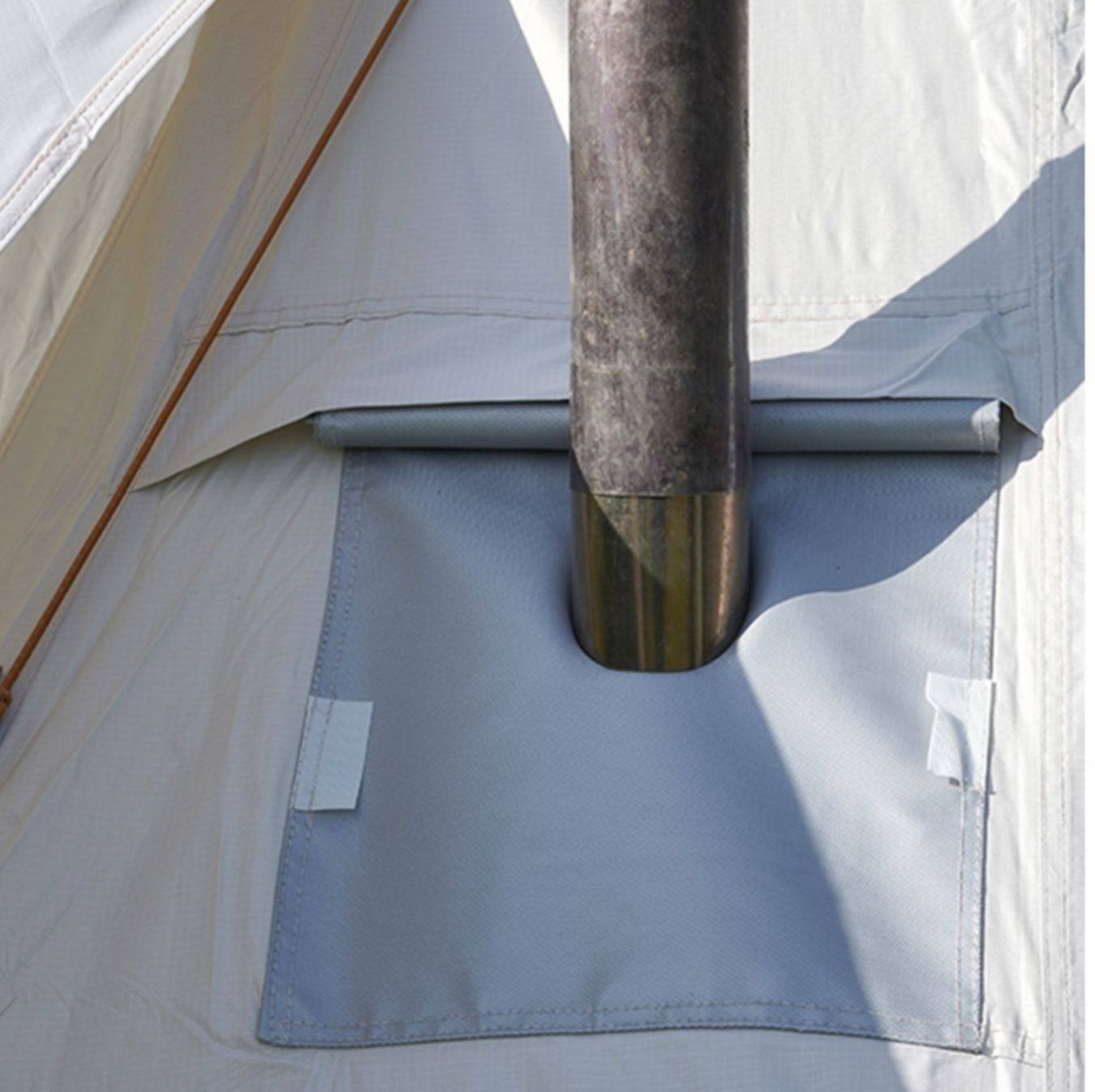 キャンプ用品 六角印第安式大型ワンポールテント