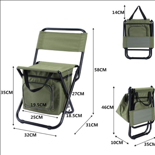キャンプ用品 折り畳み椅子テーブル一体型 背もたれ付き