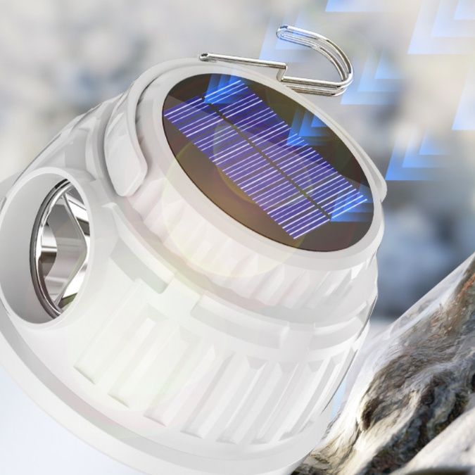 キャンプ用品 太陽光充電式多機能吊り下げランタン