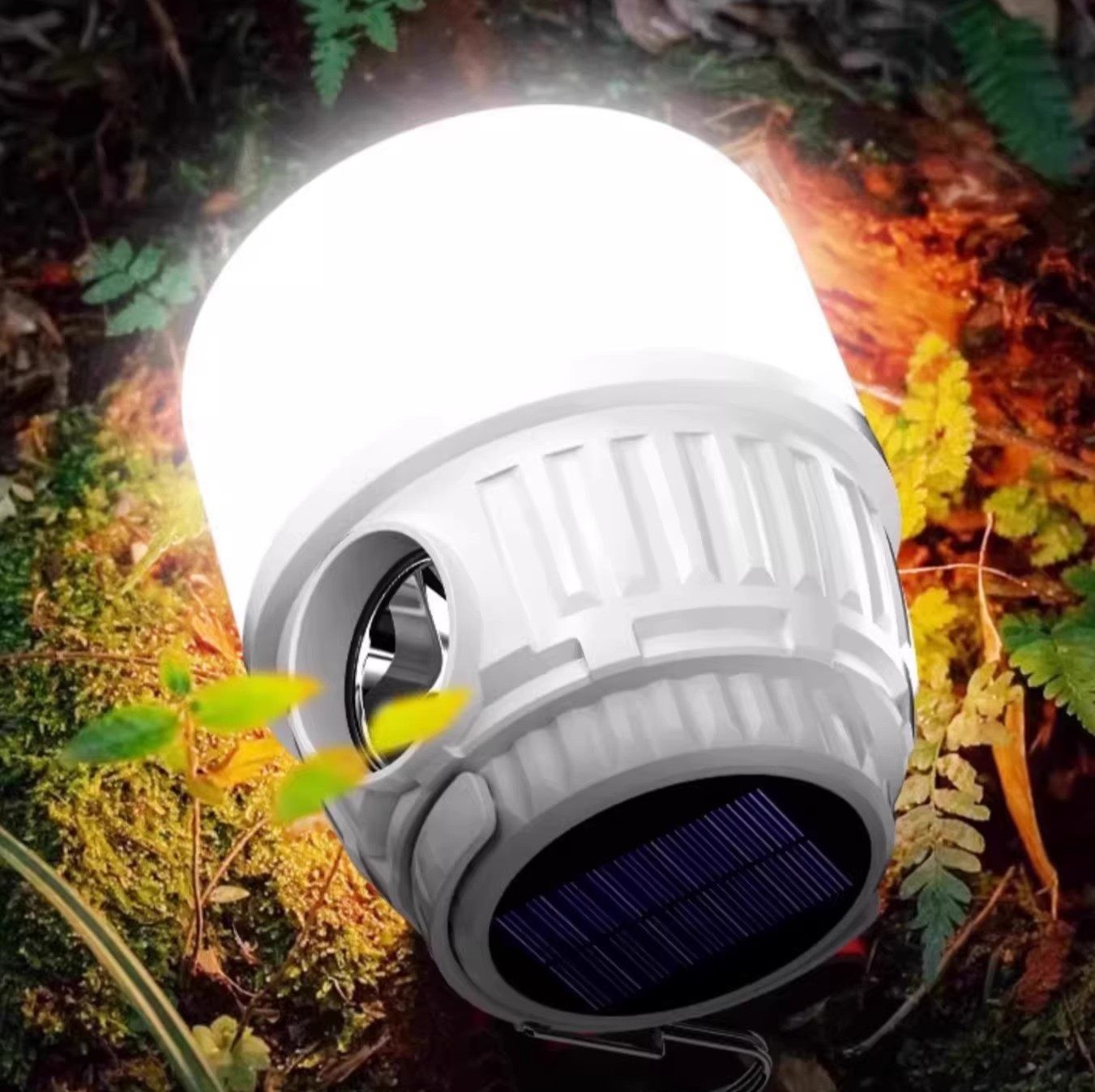 キャンプ用品 太陽光充電式多機能吊り下げランタン