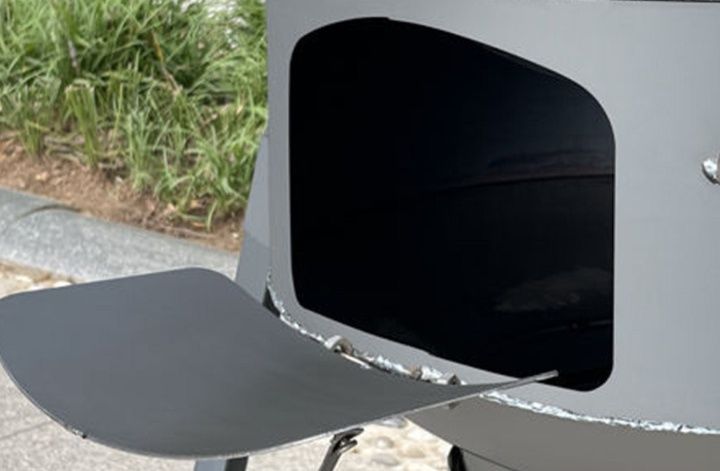 キャンプ用品 多機能調理鍋付き煙突式焚き火台