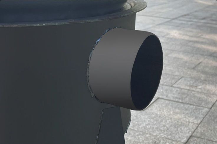 キャンプ用品 多機能調理鍋付き煙突式焚き火台