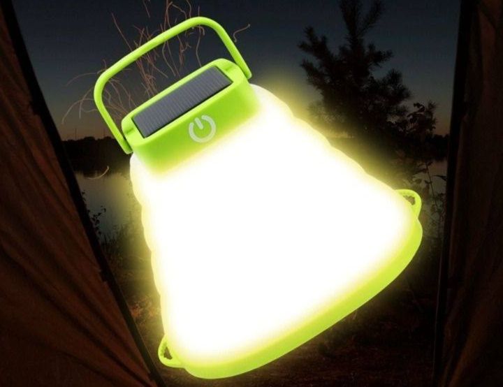 キャンプ用品 折り畳み式伸縮型充電式携帯ランタン