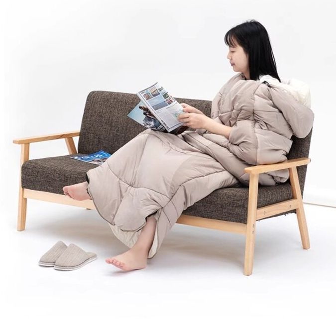 キャンプ用品 封筒型ゆったり快眠寝袋枕付き