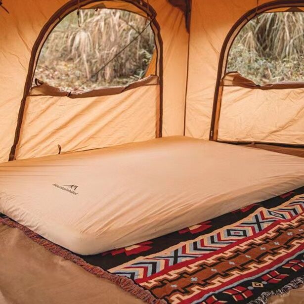 キャンプ用品 快適睡眠エアーマット枕付き二点組