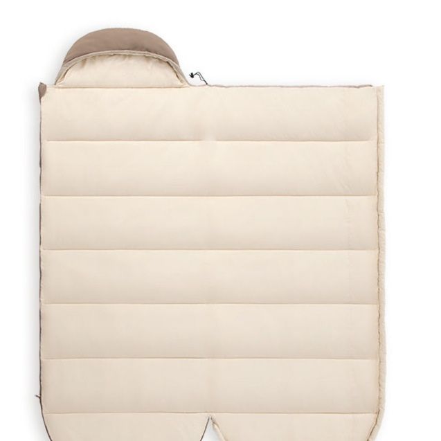 キャンプ用品 ゆったり快適封筒型二人用寝袋