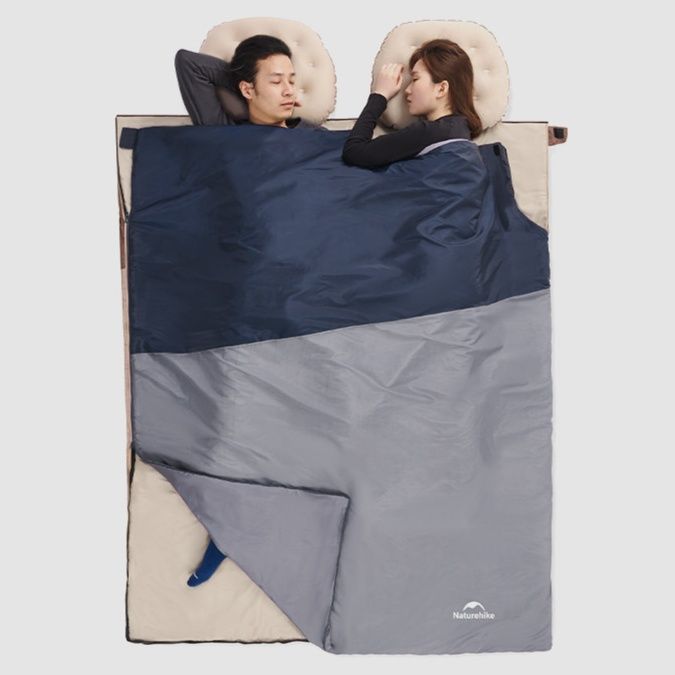 キャンプ用品 軽量封筒型寝袋アウトドア快適仕様