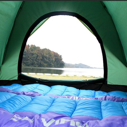 キャンプ用品 自動展開式ドーム型ファミリーテント