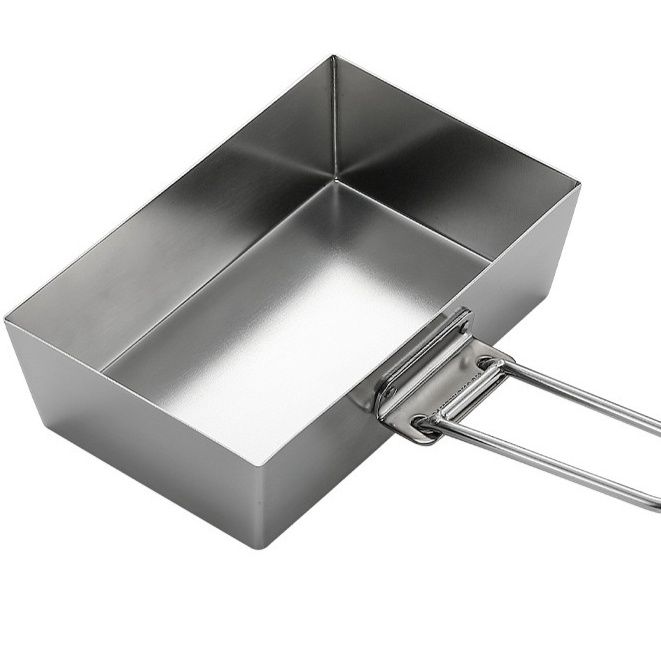 キャンプ用品 折りたたみ式深型調理器具蓋付き