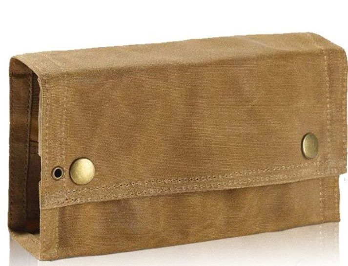 キャンプ用品 帆布製スパイスボトル収納ロールケース