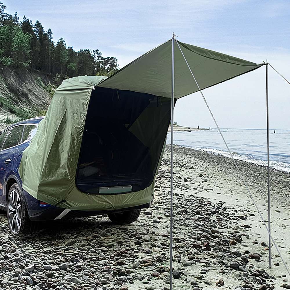 キャンプ用品  車載用テールゲートテント