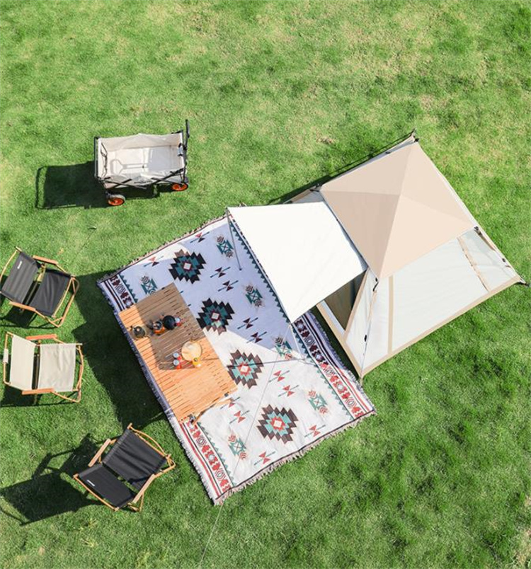 キャンプ用品 キャンプ テント 防水 紫外線対策 3-4人用 釣り 野外 天幕
