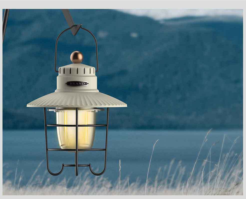 キャンプ用品 吊り下げ防水ランタン