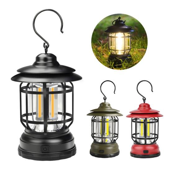 キャンプ用品 手持ち馬灯風ランタン 屋外キャンプ灯 吊り下げ式